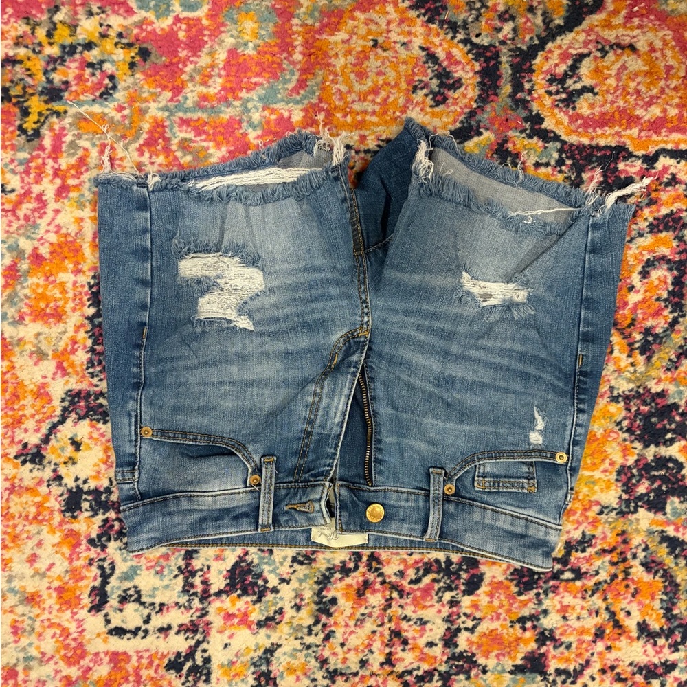 Universal Threads Blue Distressed Denim Shorts